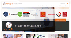 Desktop Screenshot of andil.fr