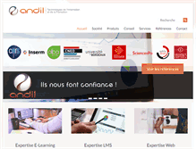Tablet Screenshot of andil.fr